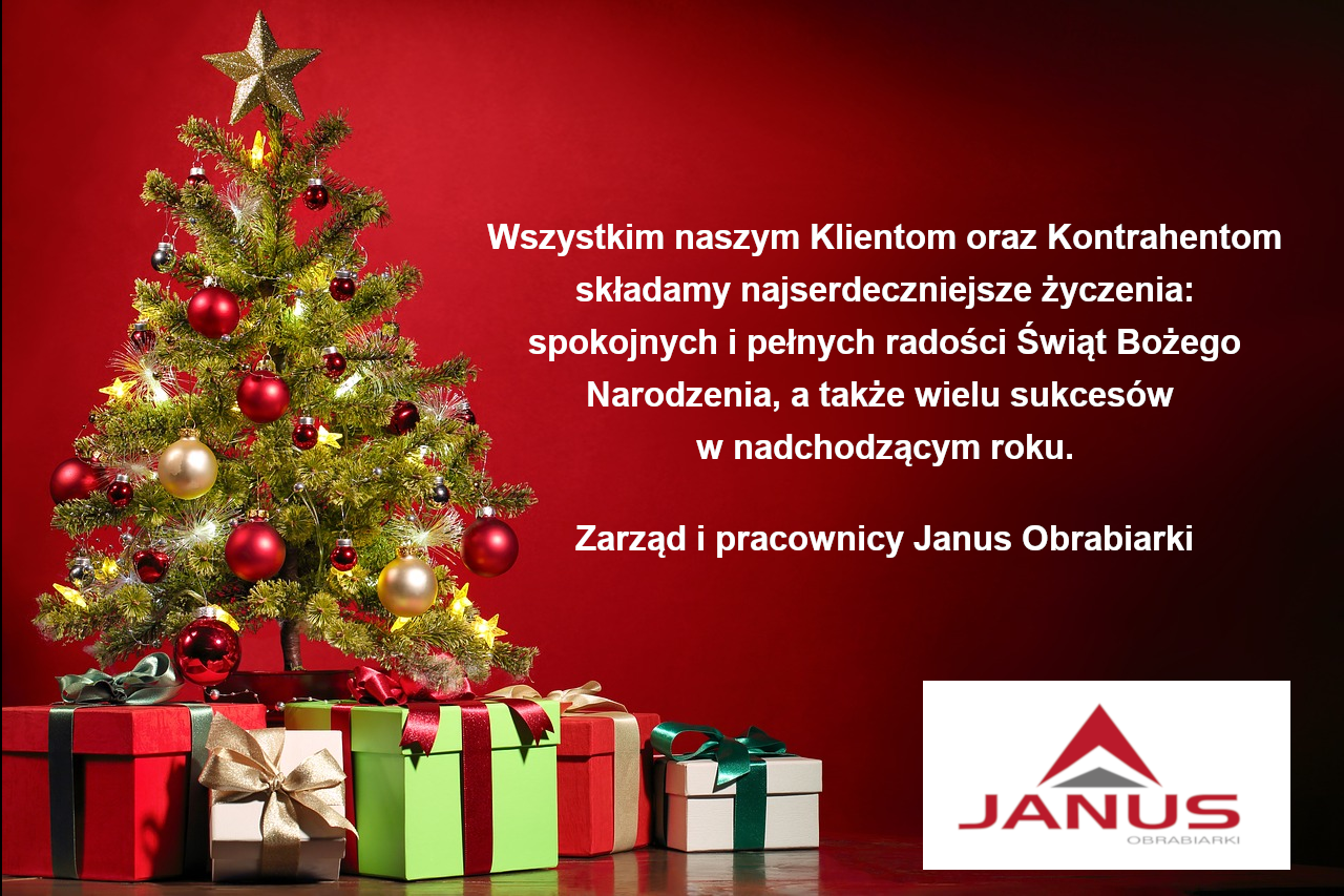 Życzenia Świąteczne dla Janus Obrabiarki